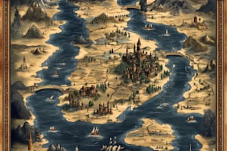 create a high quality fantasy map for dnd, stories and campaigns