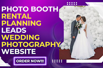 wedding photography leads party event planning leads photo booth rental website