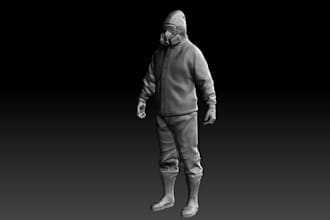 sculpt 3d model,prinatable,obj,stl,bitbash,3d creature,3d scale,miniature,zbrush