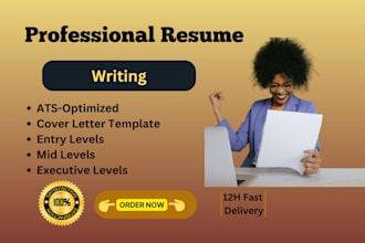 write a professional ats optimized resume for you