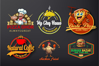 design restaurant, fast food, burger, bakery, create logo for business