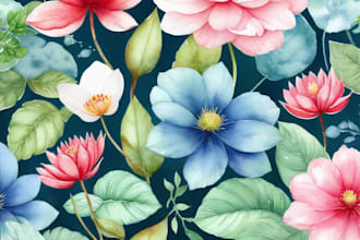 create a botanical watercolor illustration