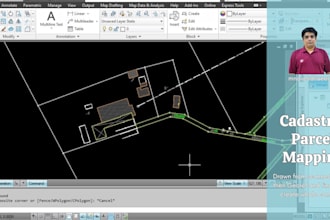 map cadastral plans, public utilities, assets, survey, location or venue plan