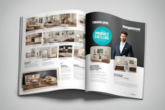 create professional product catalog, magazine design