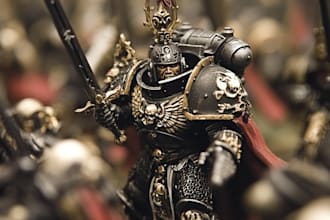 draw your warhammer 40k, age of sigmar and dnd miniatures