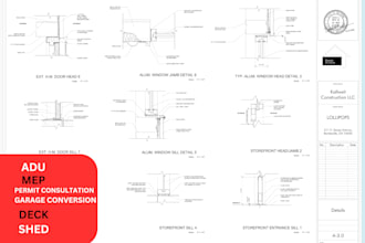 draw floor plans, mep, site plans, hvac, adu for city permit