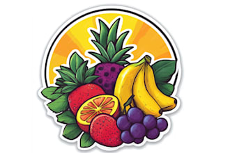 design exceptional modern fruit logo for you