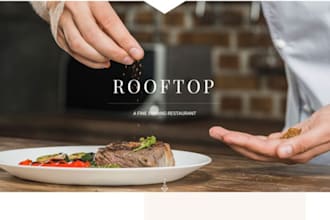 design responsive restaurant website