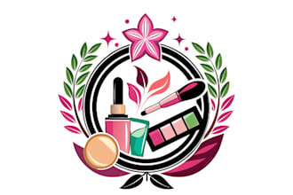 make stunning cosmetics logo design for your beauty brand