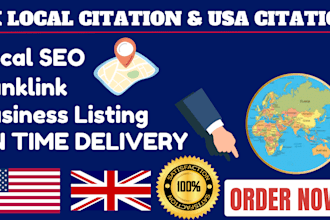 do USA citations uk local citations listing ranking for gmb and website