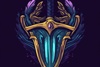 make a custom fantasy, rpg, sci fi animated game logo