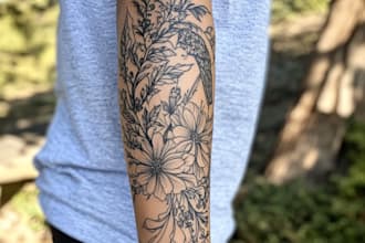 do  premium custom tattoo design