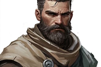 make dnd character art illustration