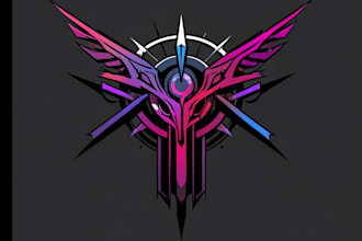 make cool neo tribal,cyber sigilism tattoo design