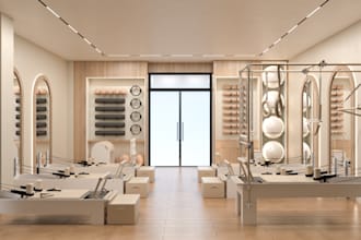 design yoga, pilates studio, gym