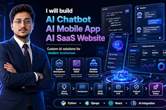 build an ai saas website with custom features
