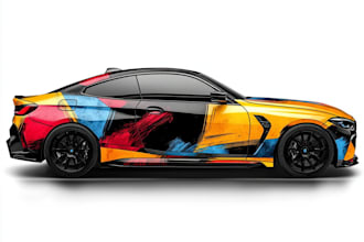 create professional car wrap design in 24 hours