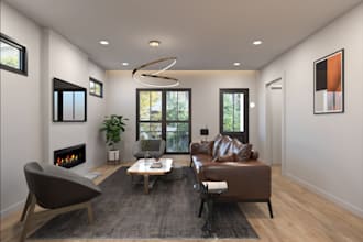 redesign and render interior for house,apartment,2d to 3d floor plan,walkthrough