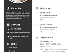 make resume and letterhead