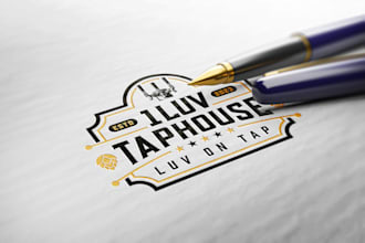 do a craft your brand premium brewery logo design