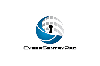 fortress your brand modern cyber security lock logo design