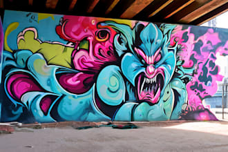 design graffiti designs, murals and wall arts