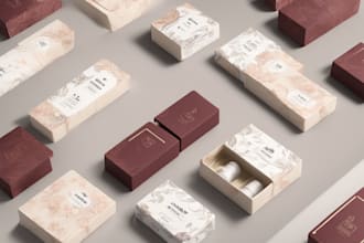 design cosmetic label and box packaging