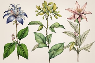 draw botanical illustration art
