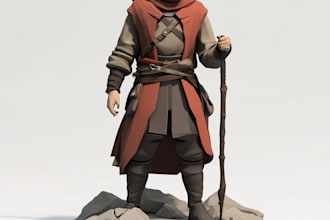 make a dnd art and d and d character for you