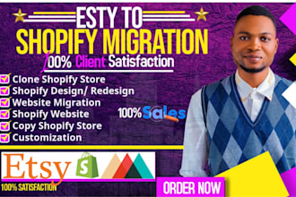 migrate your shop from esty to shopify professional