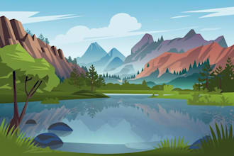 create environment concept art and background