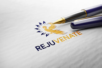 make a minimalist rejuvenate logo design refresh your brand