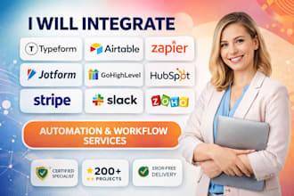 do typeform airtable zapier jotform gohighlevel hubspot stripe slack integration
