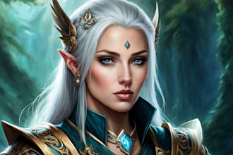 draw a fantasy character portrait