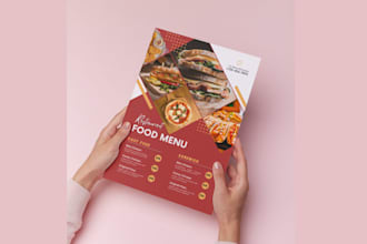 do business, event poster or flyer design food or business