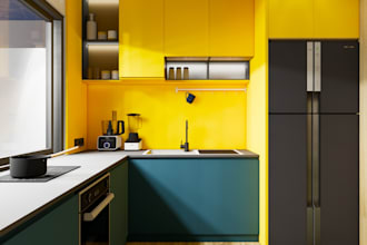 3d realistic interior design render professionally