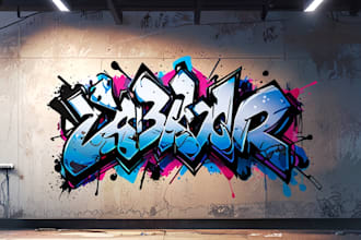 do graffiti art design for your logo or word