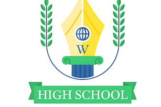 education school college university academy institute logo