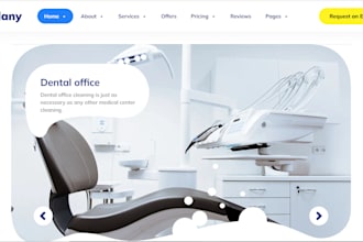 design cleaning website and car wash website