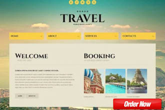design travel agency website tour website booking website agency website