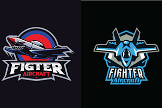 design creative mascot aviation logo