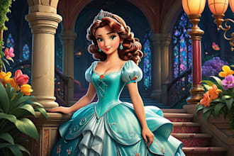 make a custom disney portrait