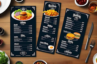 do creative restaurant menu design