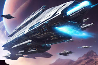 do best sci fi spaceship or any design for you