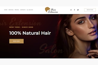 design hair extension shopify store hair beauty website hair extension store