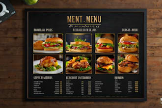 design TV menu restaurant menu digital menu board food menu