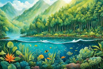 design and illustrate environmental art