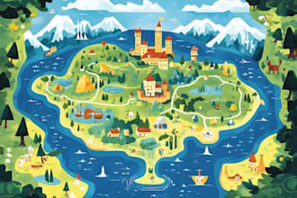 design unique vector map illustration or street map