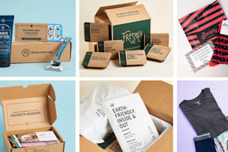 do delivery box design product image design supliful label design for products