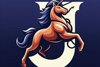 do j centaur mascot logo design service
